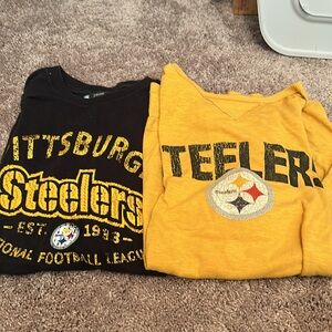 Men’s yellow Steelers T and Black both for $10